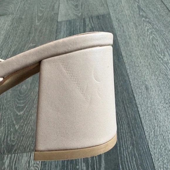 Birdy Grey Alby Low Chunky Heel in Nude Blush Size 8 - Picture 10 of 13